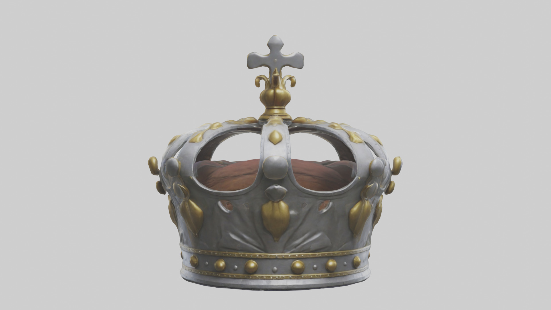 Kings Crown model Low-poly 3D model_9