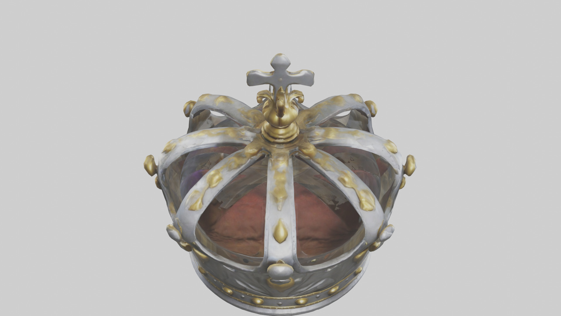 Kings Crown model Low-poly 3D model_16