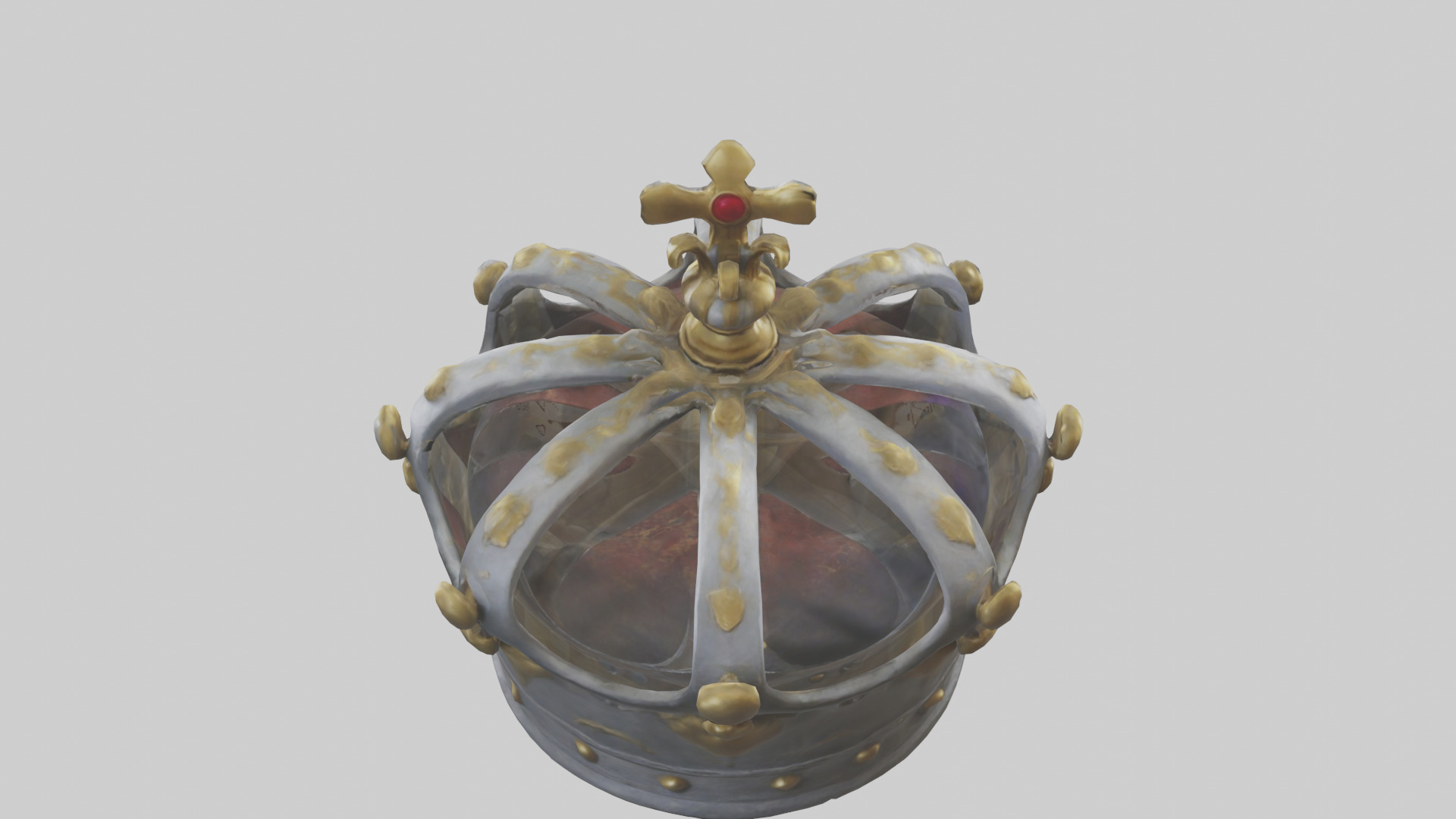 Kings Crown model Low-poly 3D model_15