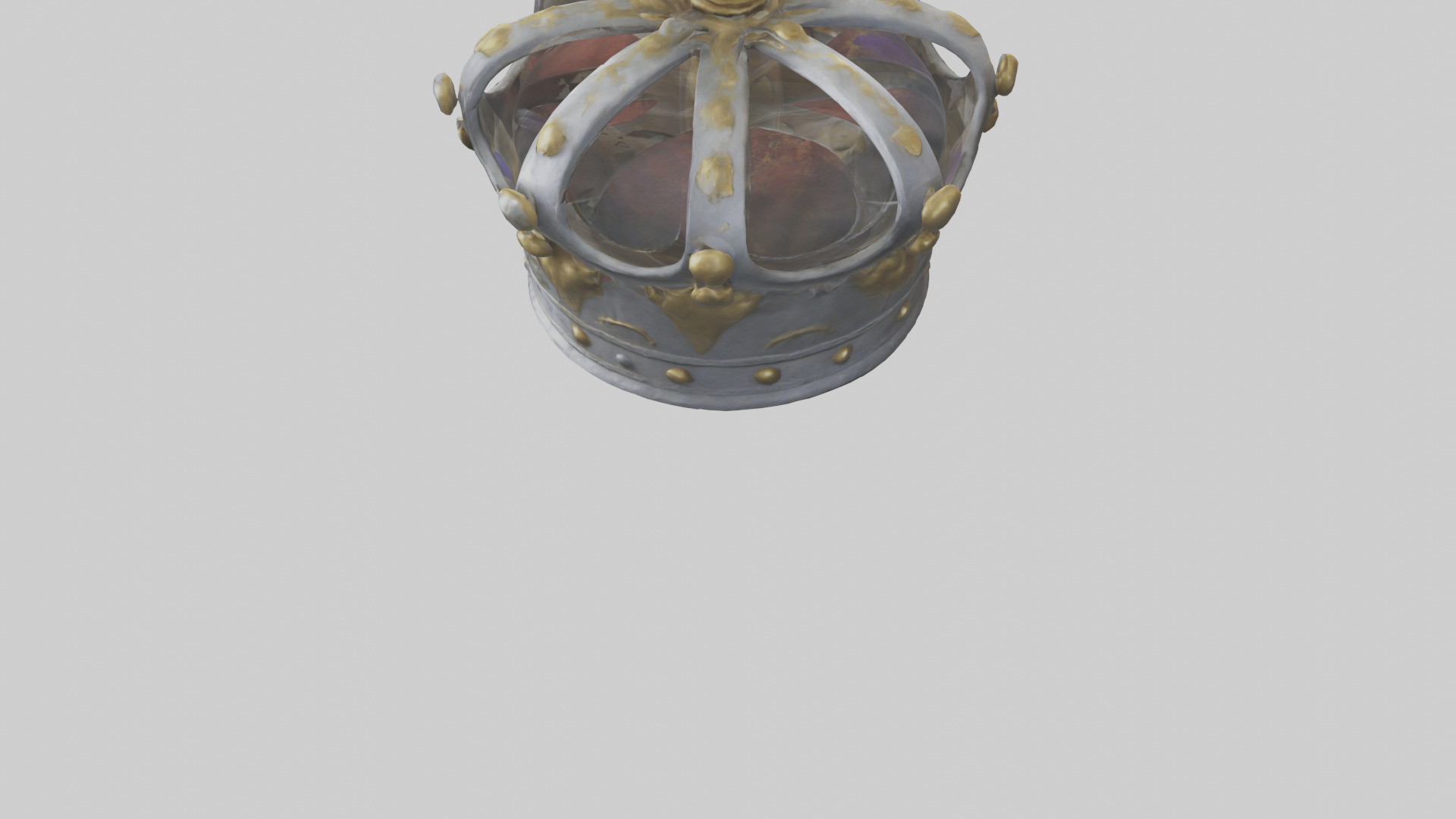 Kings Crown model Low-poly 3D model_3
