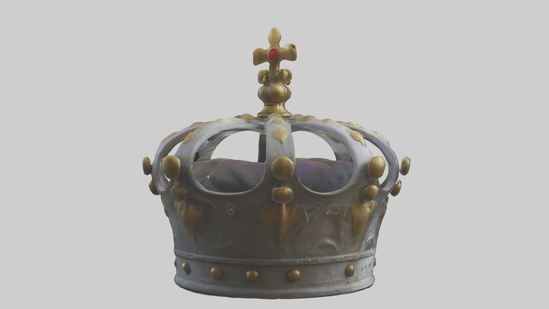 Kings Crown model Low-poly 3D model_2