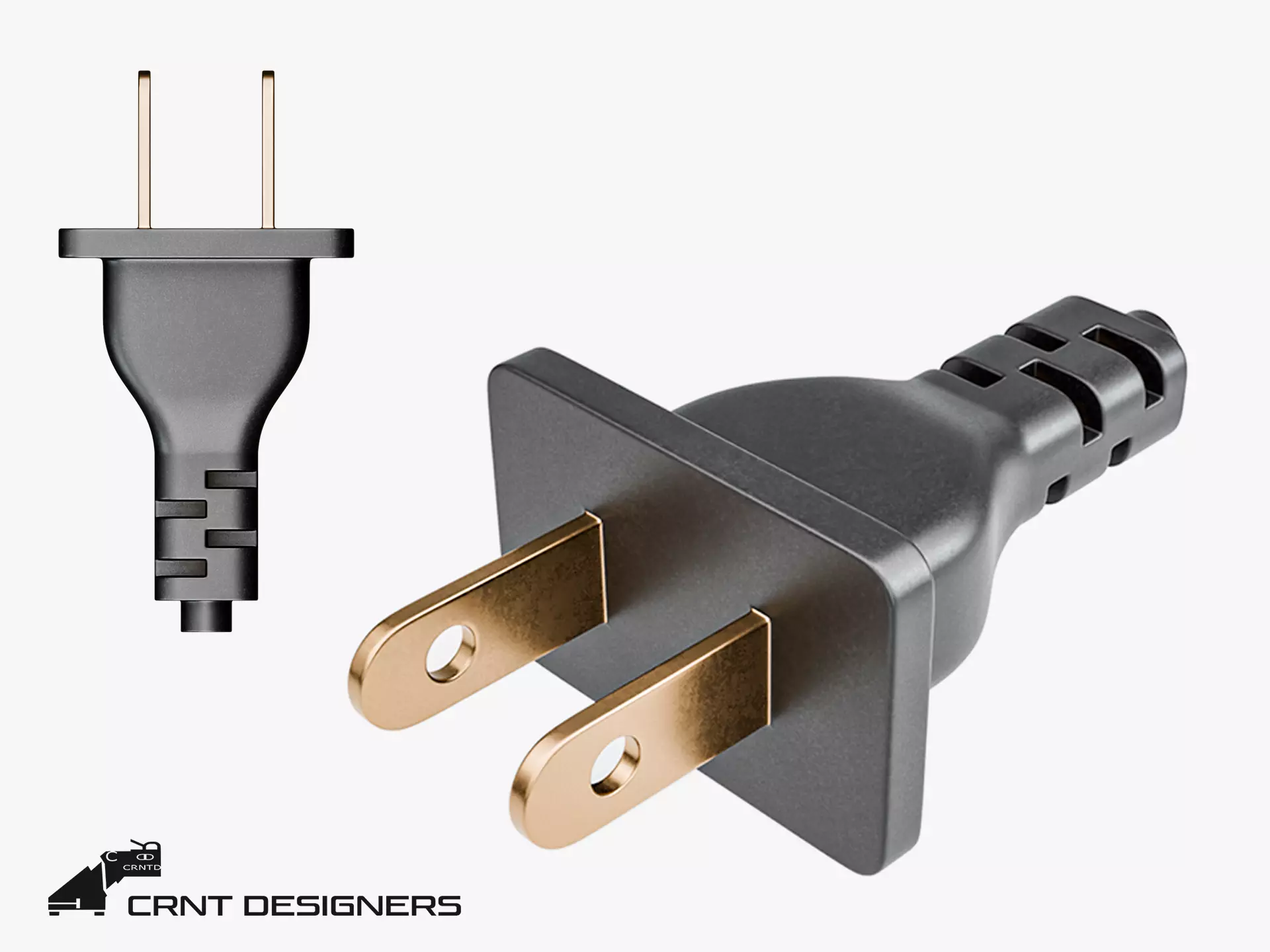 Wire Plug 3D model_0
