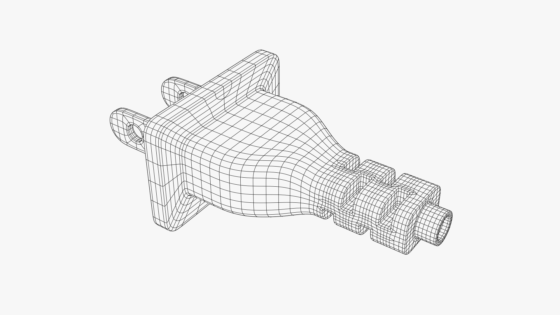 Wire Plug 3D model_2