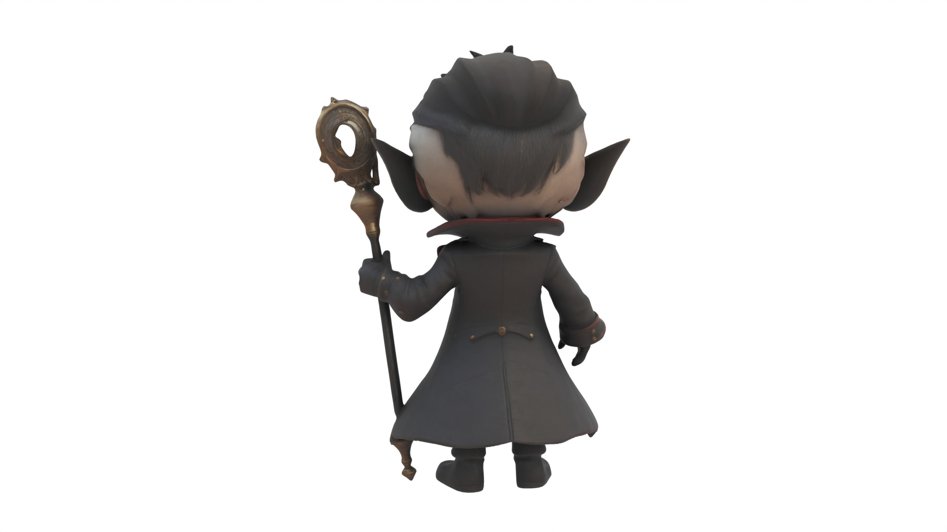 cartoon vampire  3D print model_3
