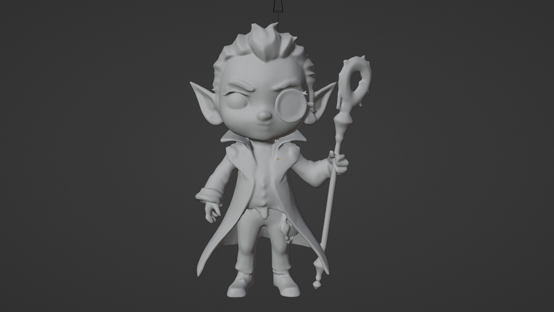 cartoon vampire  3D print model_4