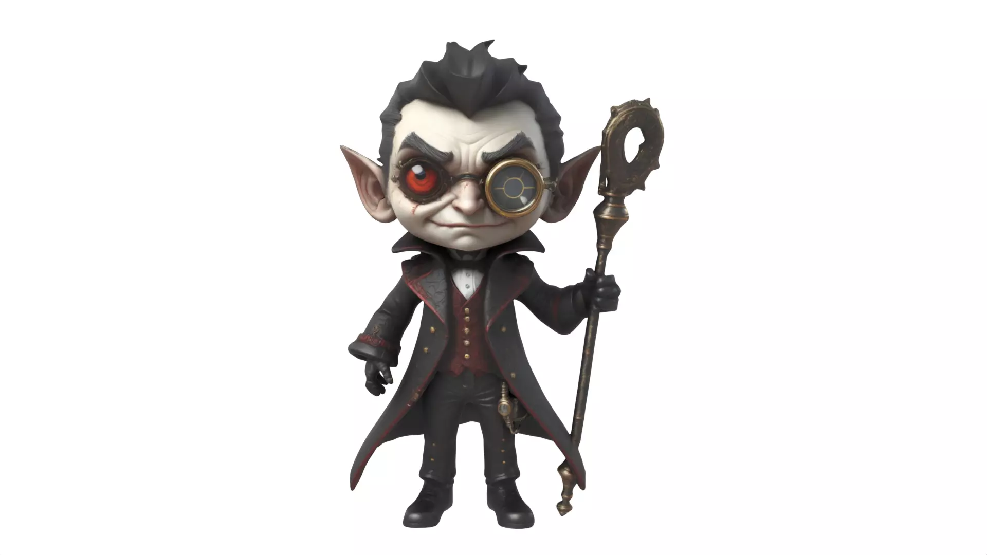 cartoon vampire  3D print model_0