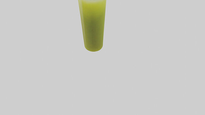 Kiwi juice model Low-poly 3D model 4