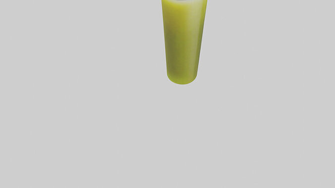 Kiwi juice model Low-poly 3D model 6