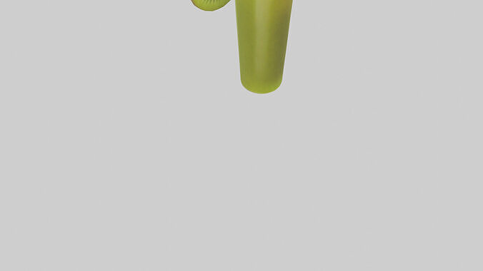 Kiwi juice model Low-poly 3D model 7