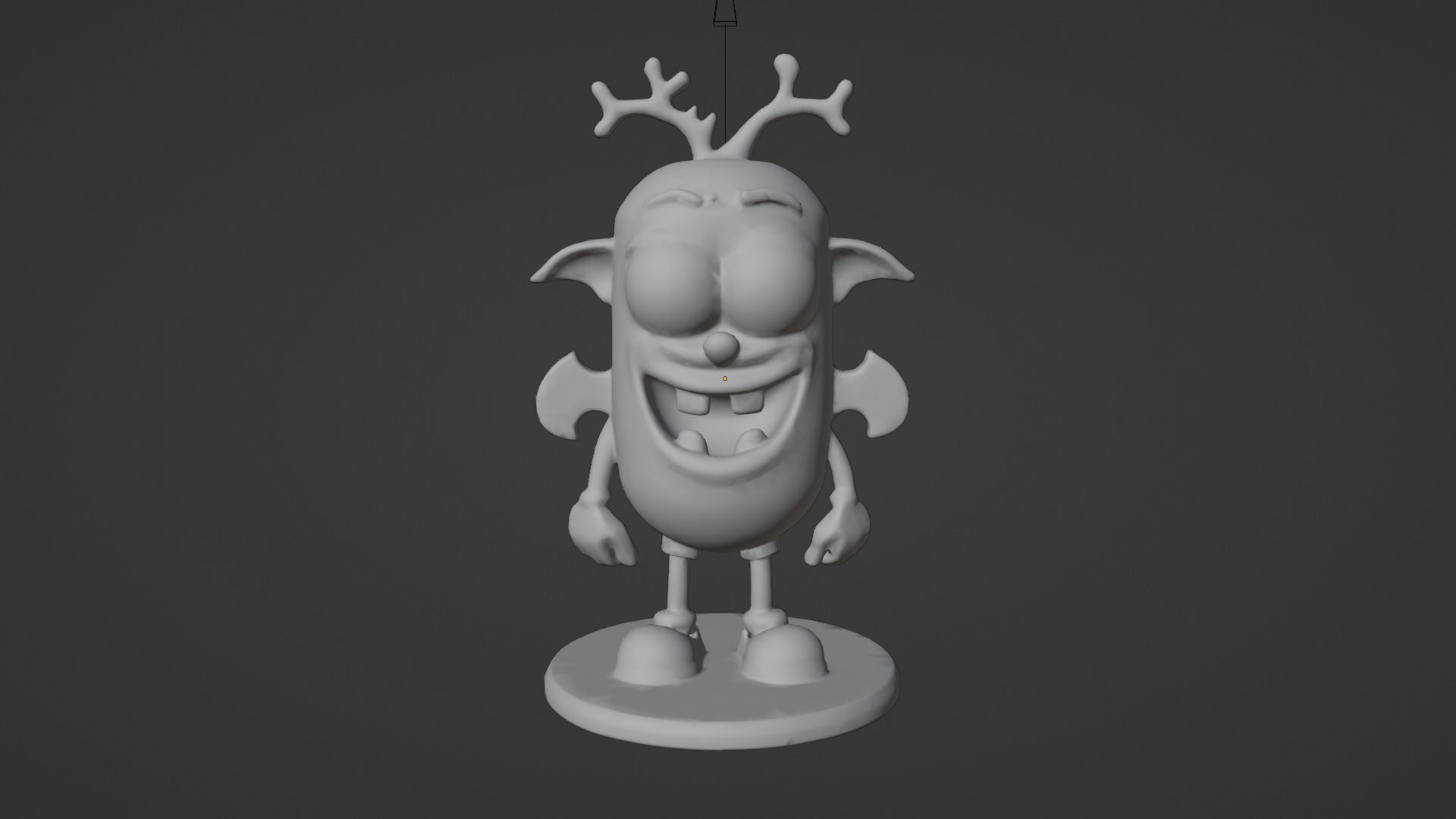 cartoon monster 3D print model_4