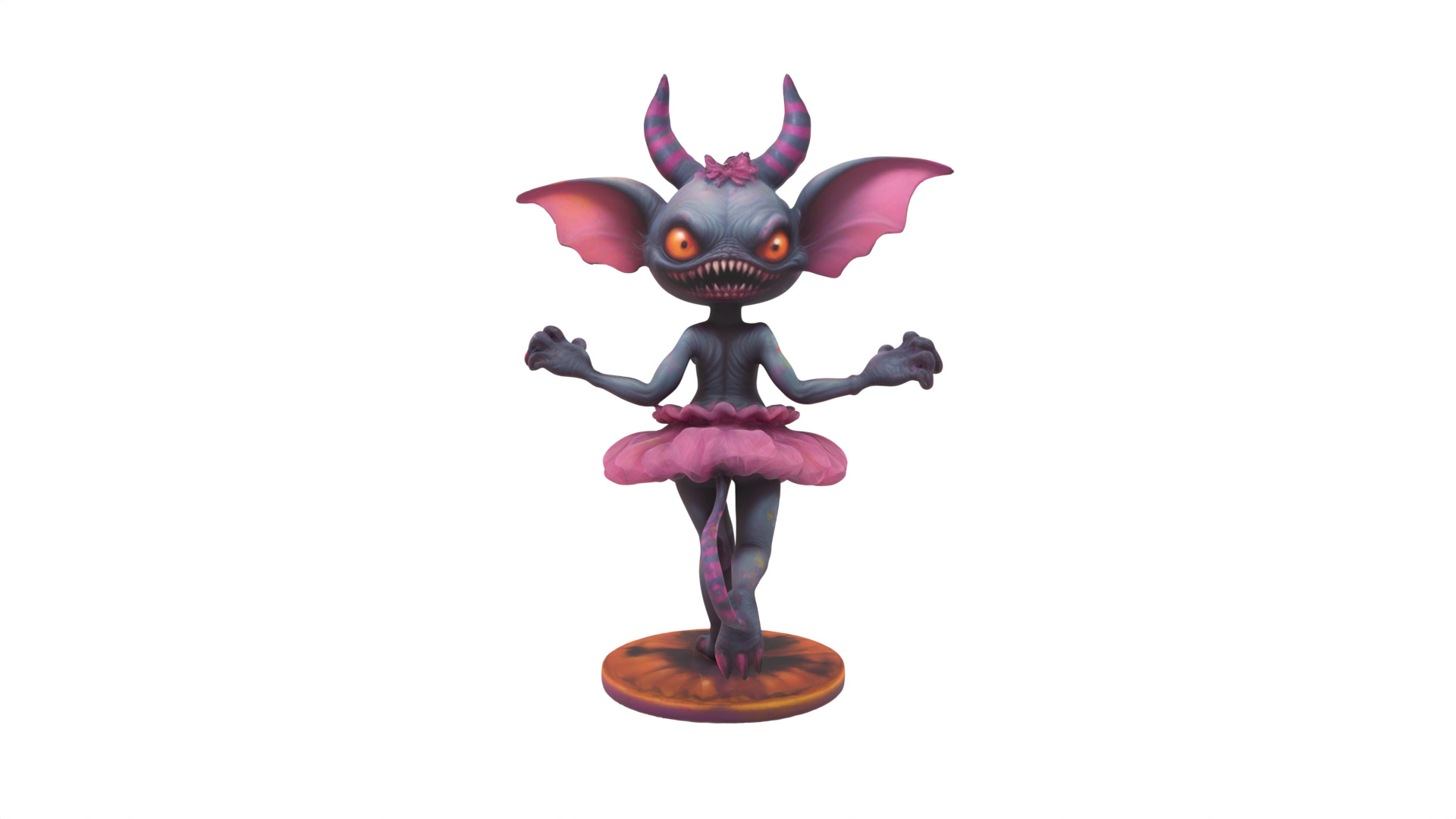 goblin girl 3D print model_3