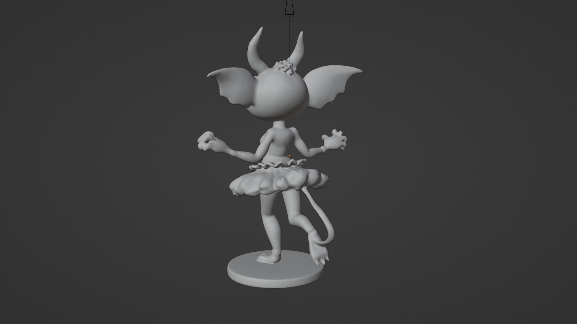 goblin girl 3D print model_4