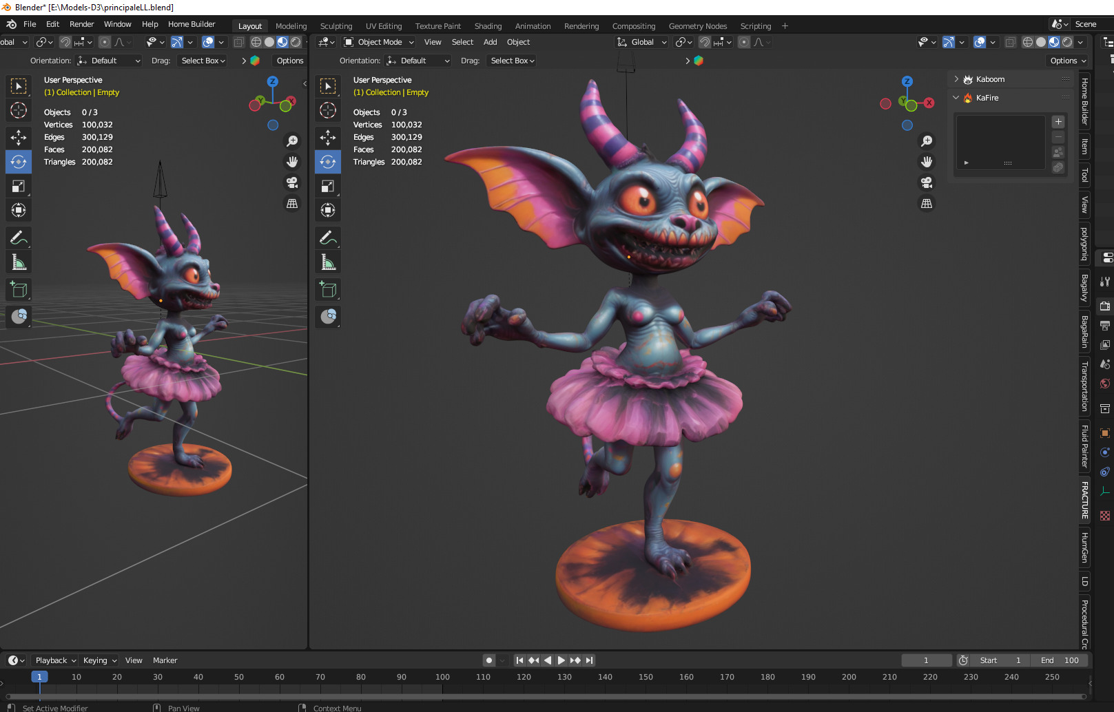 goblin girl 3D print model_2
