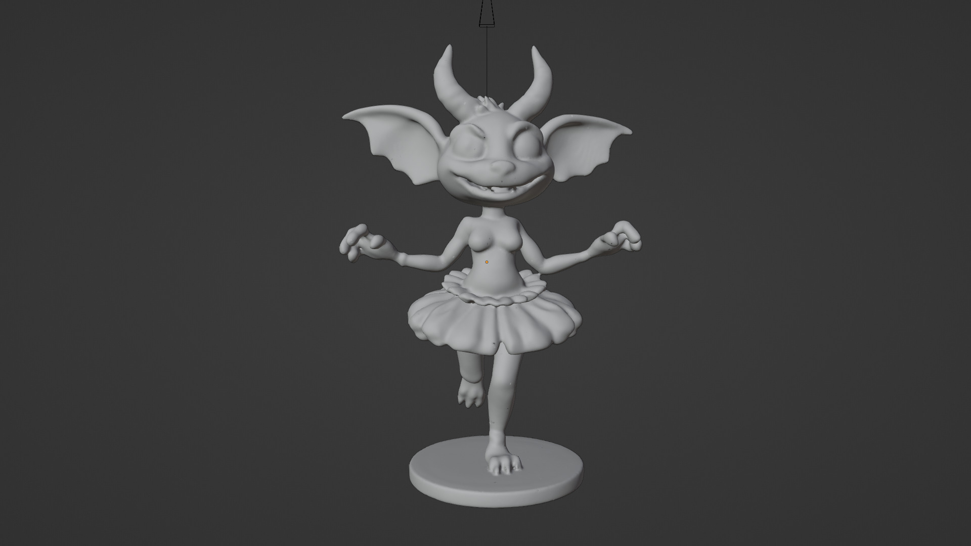 goblin girl 3D print model_6