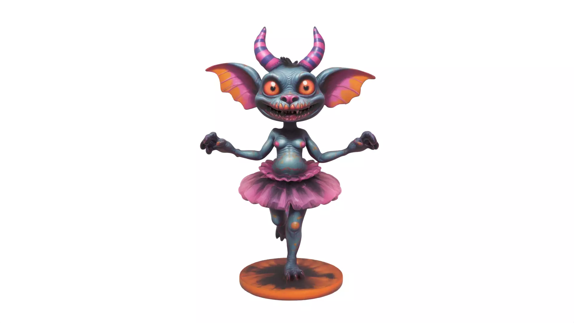 goblin girl 3D print model_0