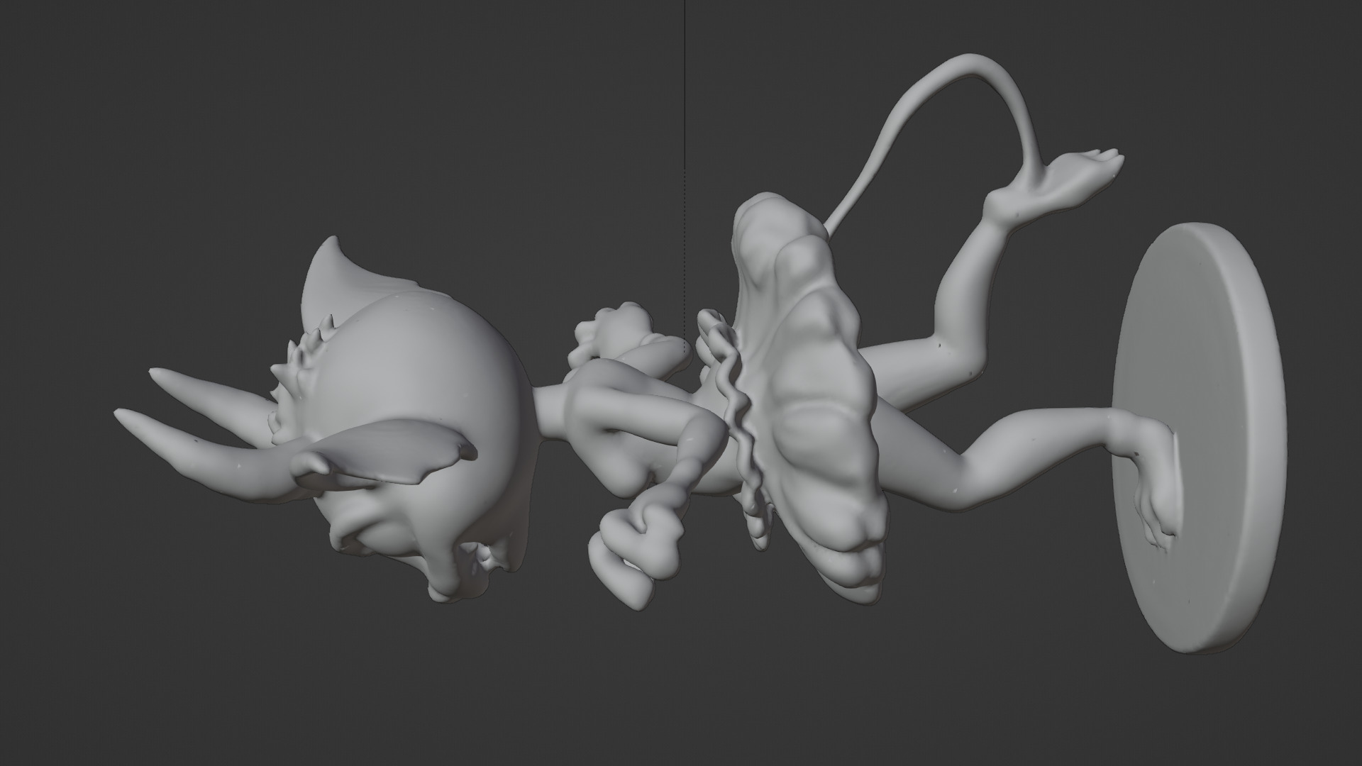 goblin girl 3D print model_5
