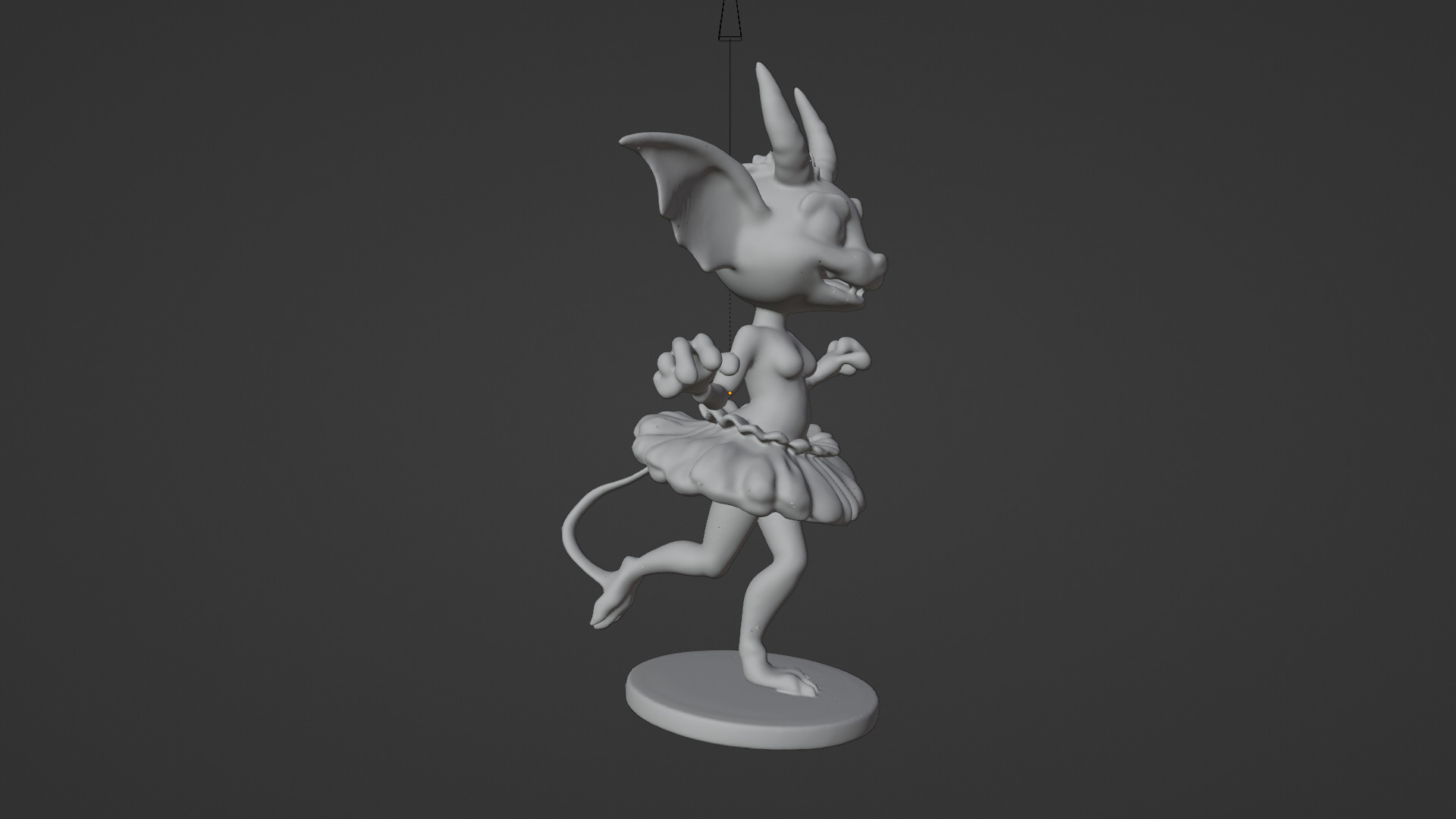 goblin girl 3D print model_7