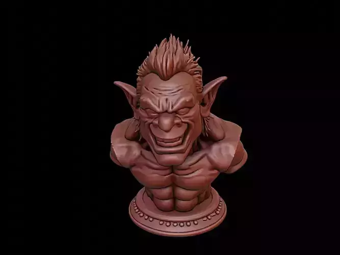 Troll Beast Bust