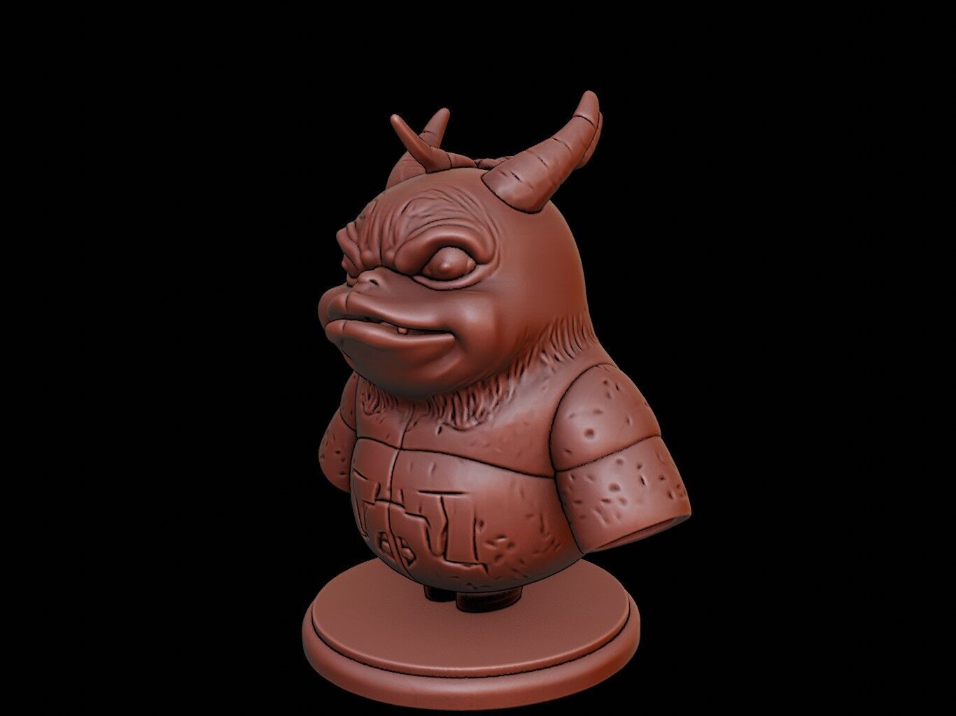 Umibozu Beast Bust 3D print model_1