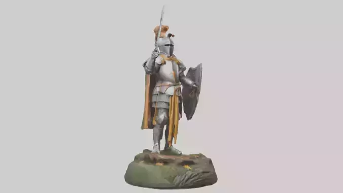 Knight of the Forest statue model