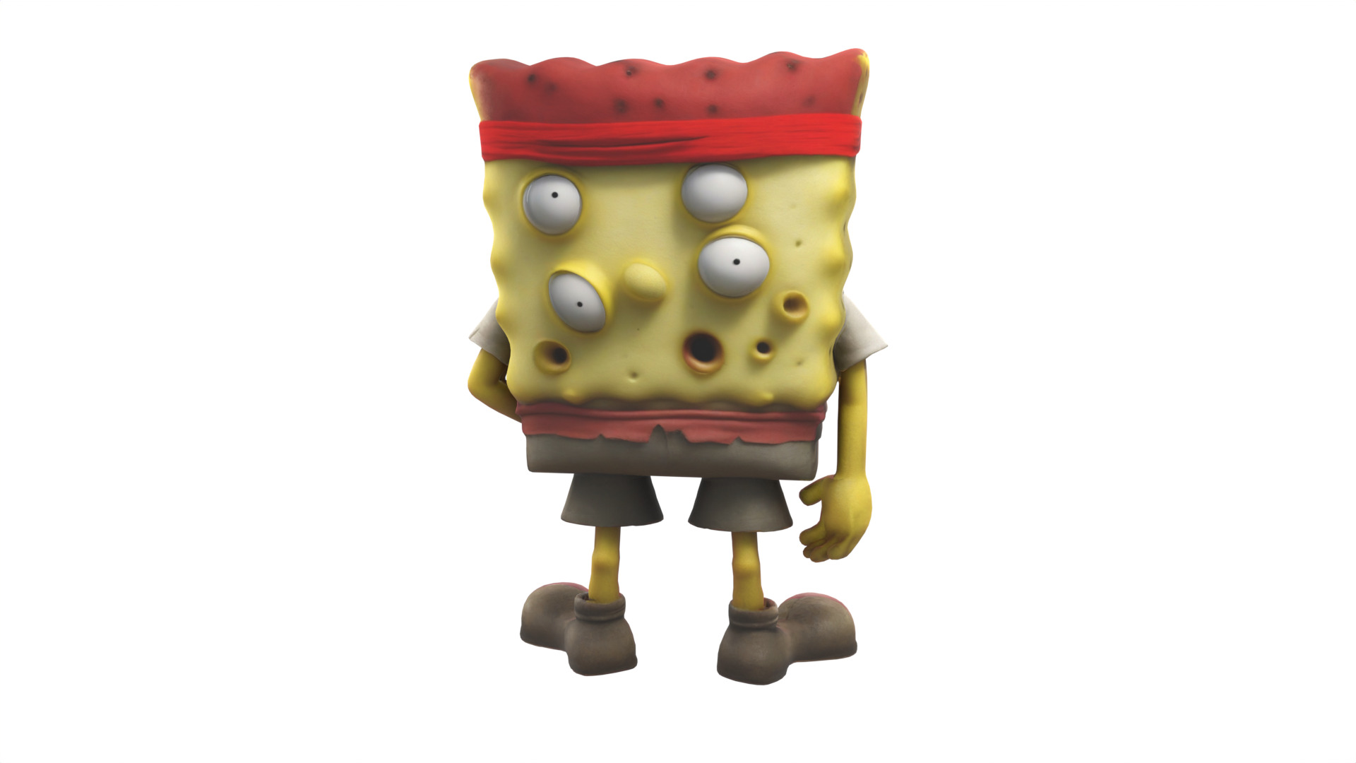 Spongebob cartoon 3D print model_3