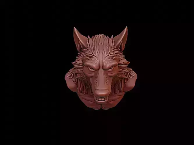 Werewolf Beast Bust