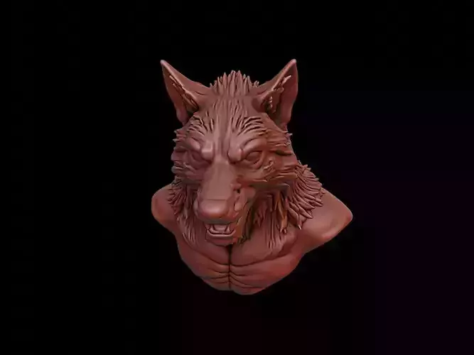 Werewolf Beast Bust
