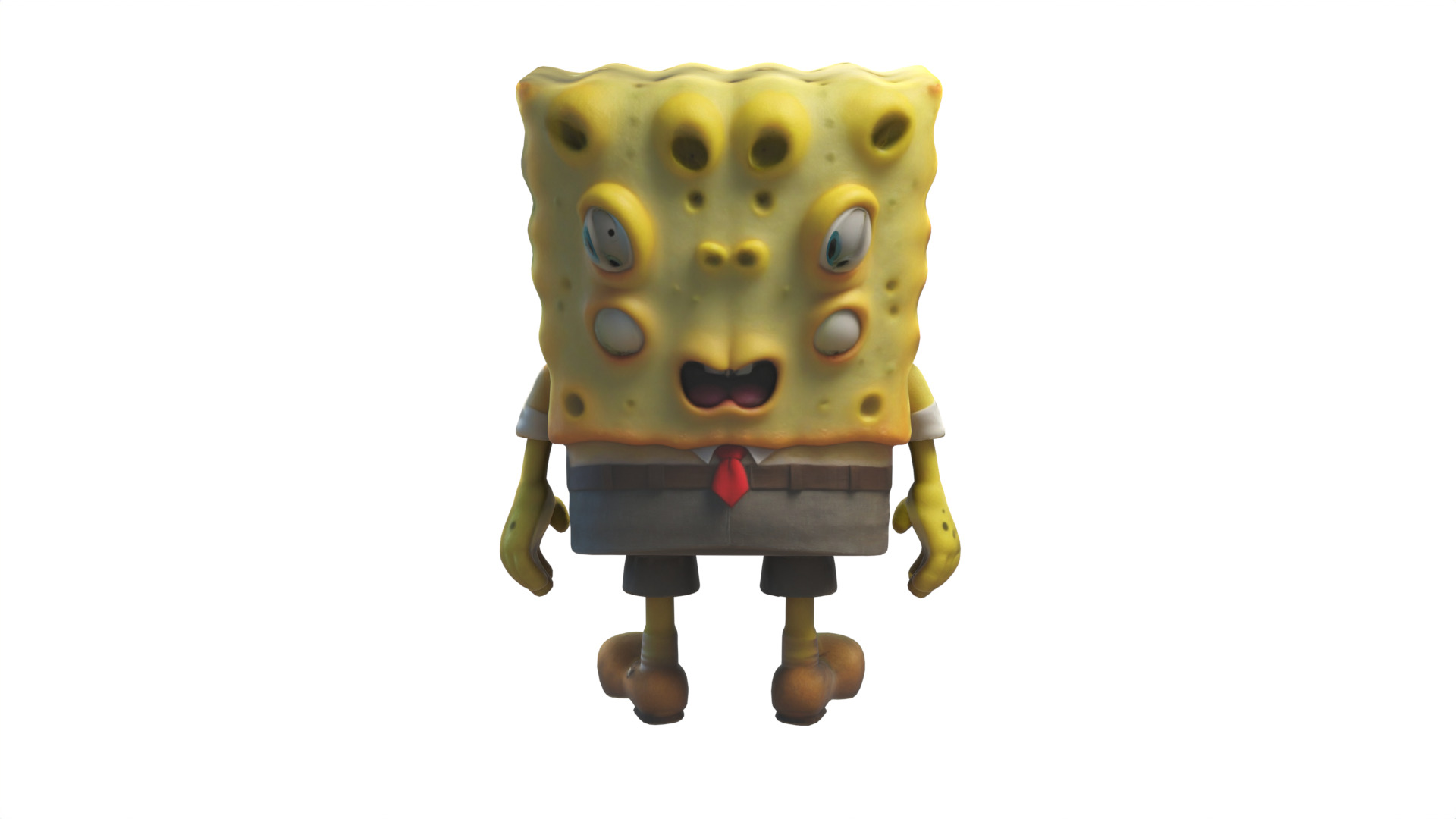 Spongebob cartoon 3D print model_4