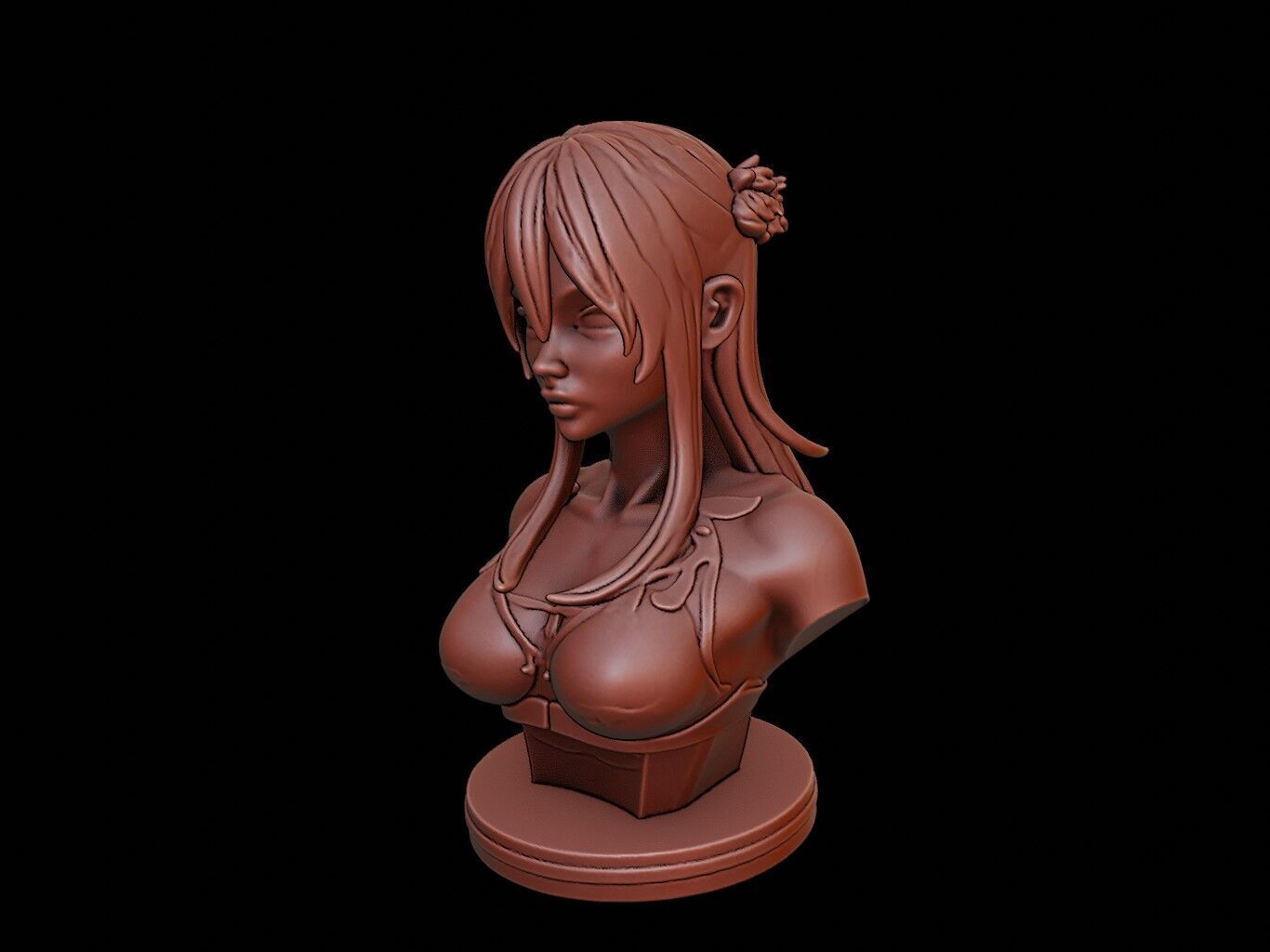 Yuki-onna Beast Bust 3D print model_1