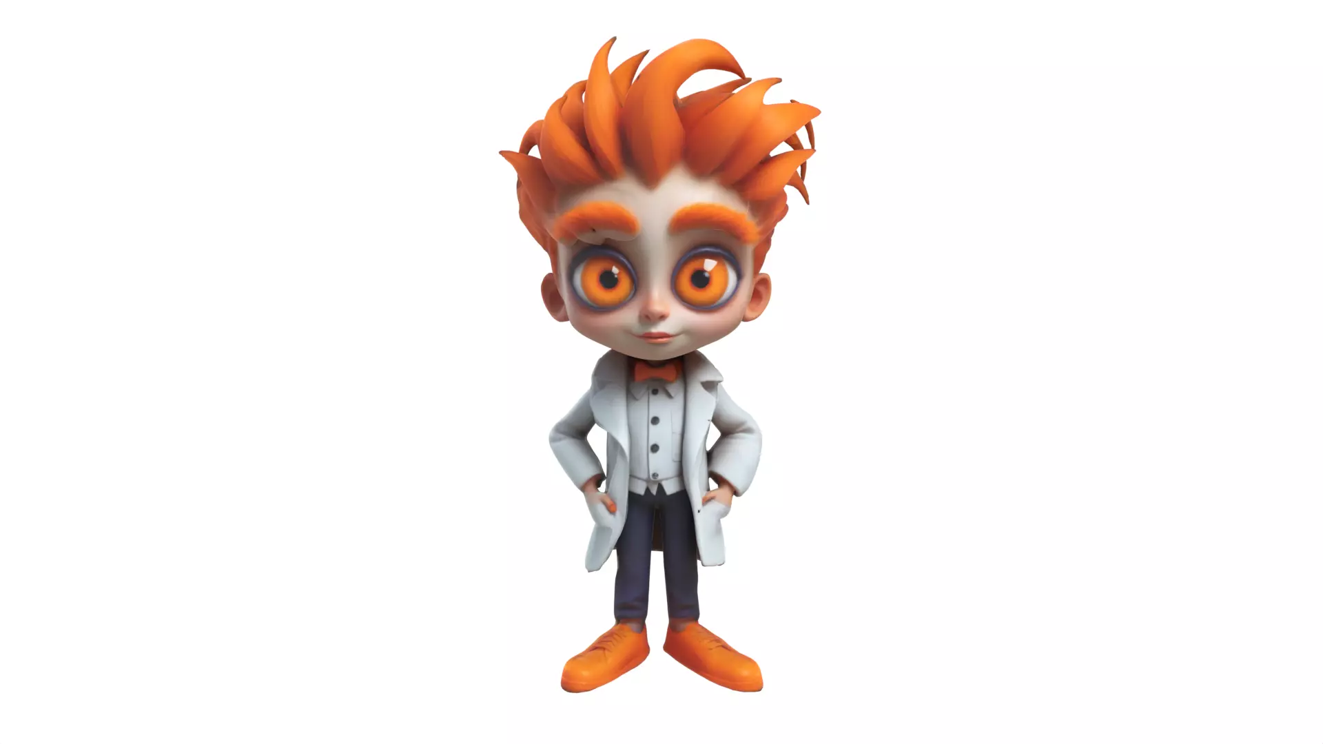 cartoon doctor boy 3D print model_0