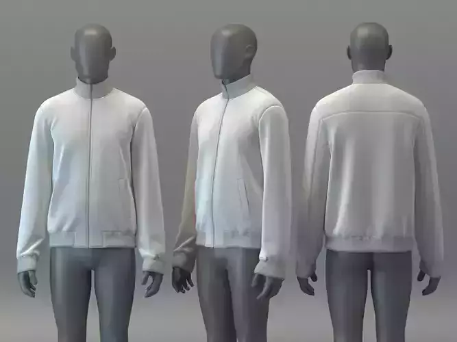 Suede Zip Bomber Jacket