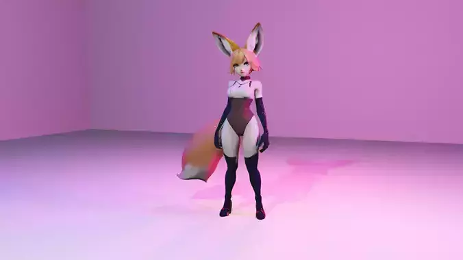 Cute Furry foxie girl 3D print model