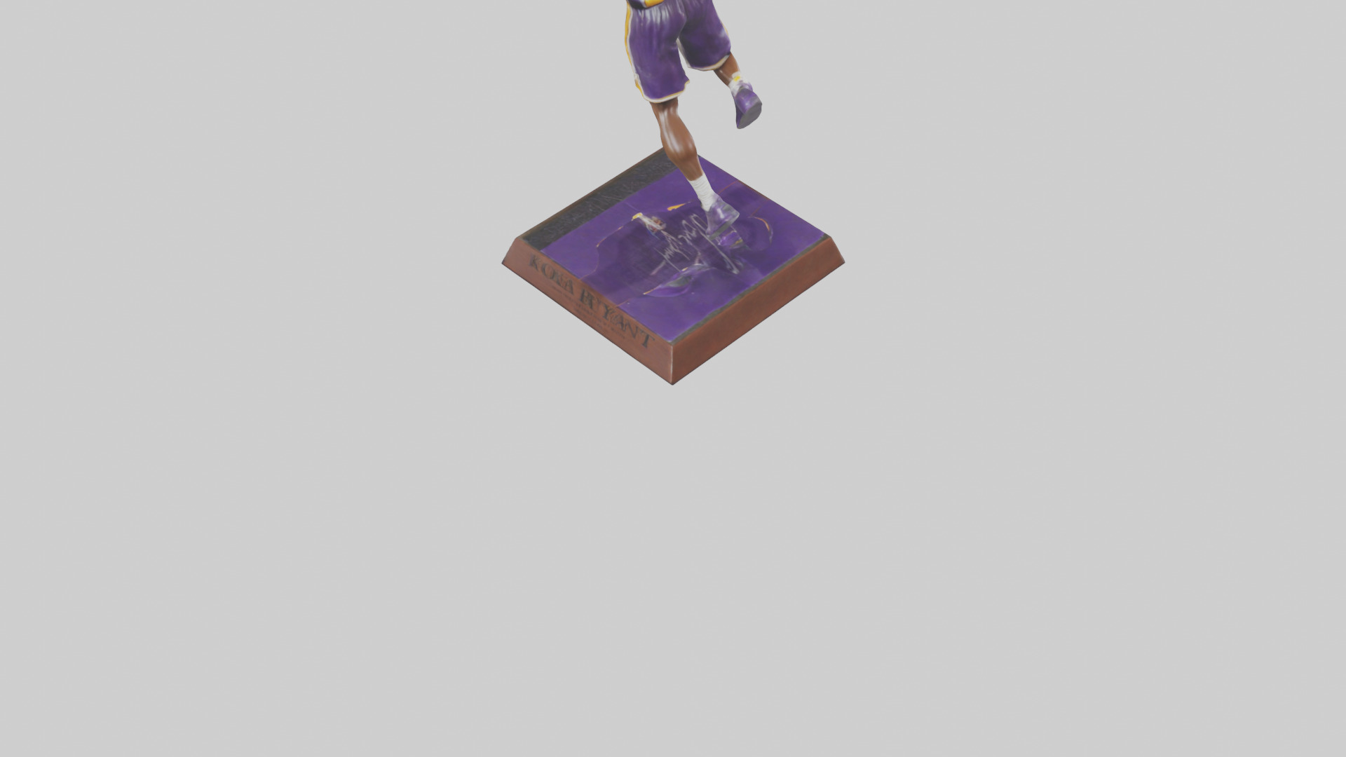 Kobe Bryant statue model Low-poly 3D model_4