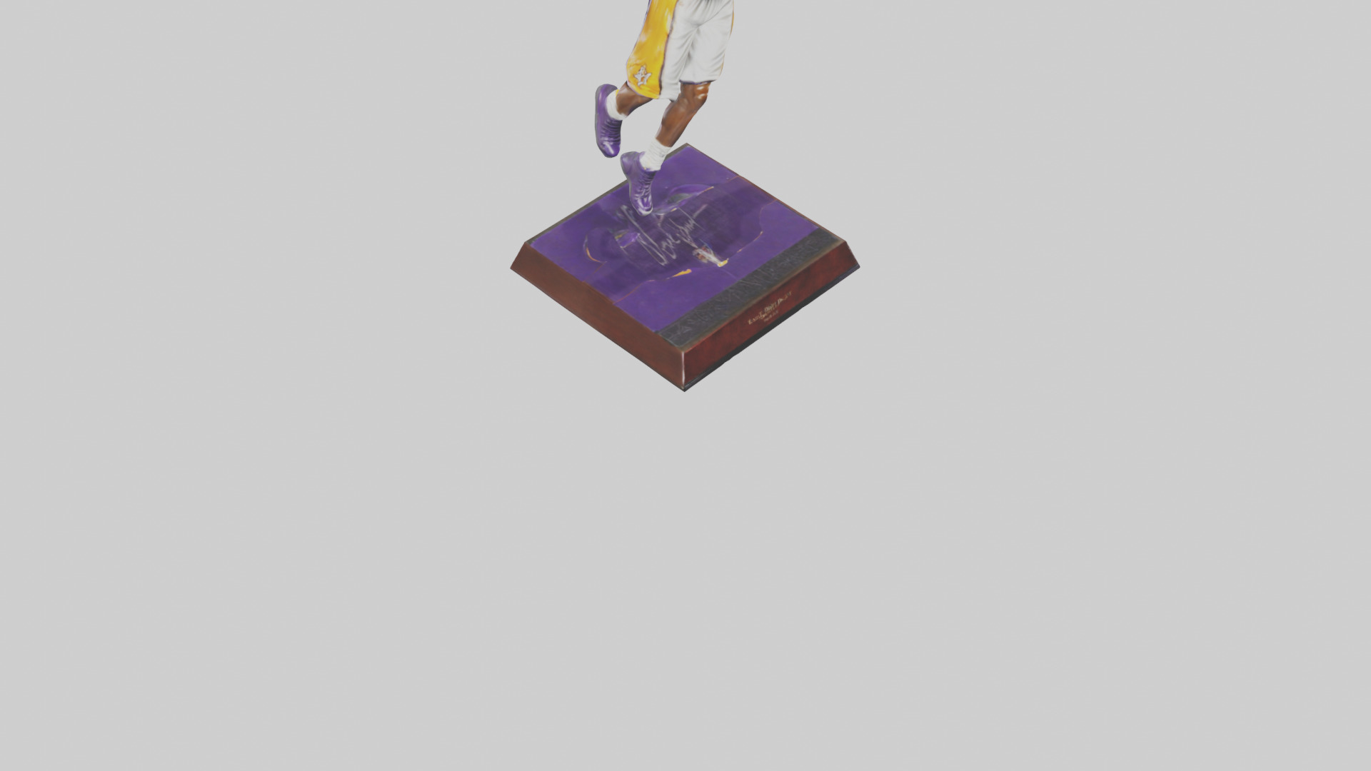 Kobe Bryant statue model Low-poly 3D model_7