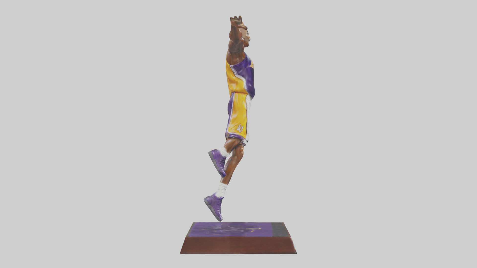 Kobe Bryant statue model Low-poly 3D model_13