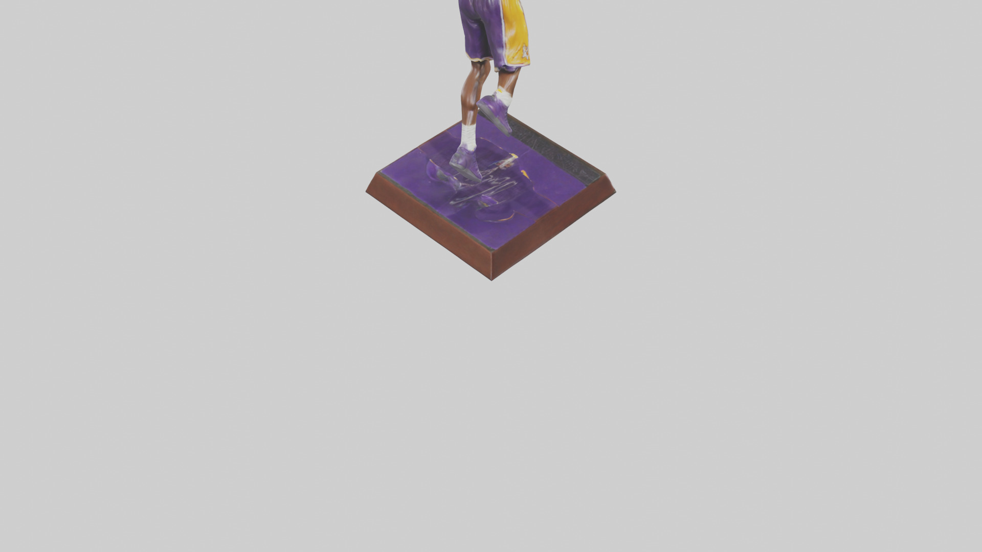 Kobe Bryant statue model Low-poly 3D model_5