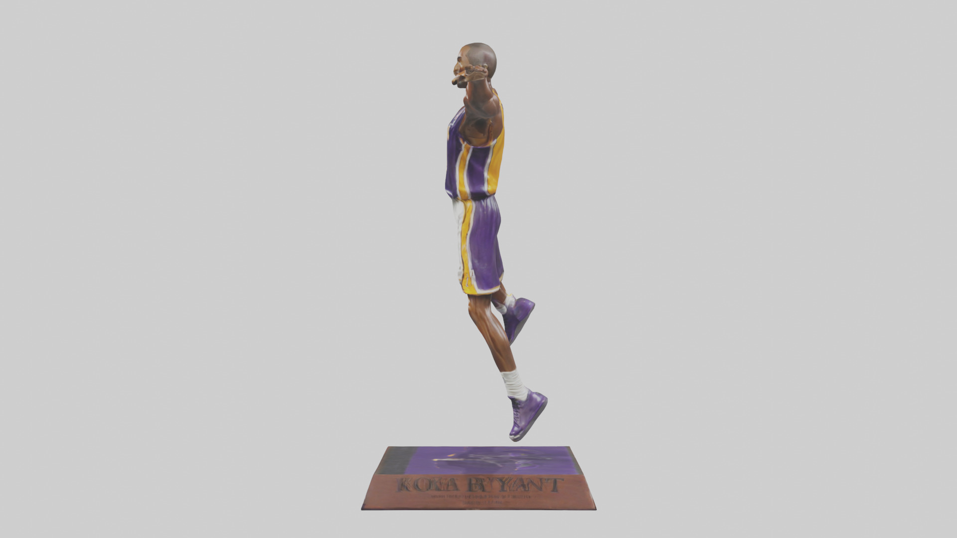 Kobe Bryant statue model Low-poly 3D model_12