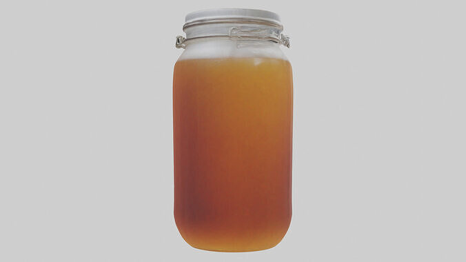 Kombucha model Low-poly 3D model 3