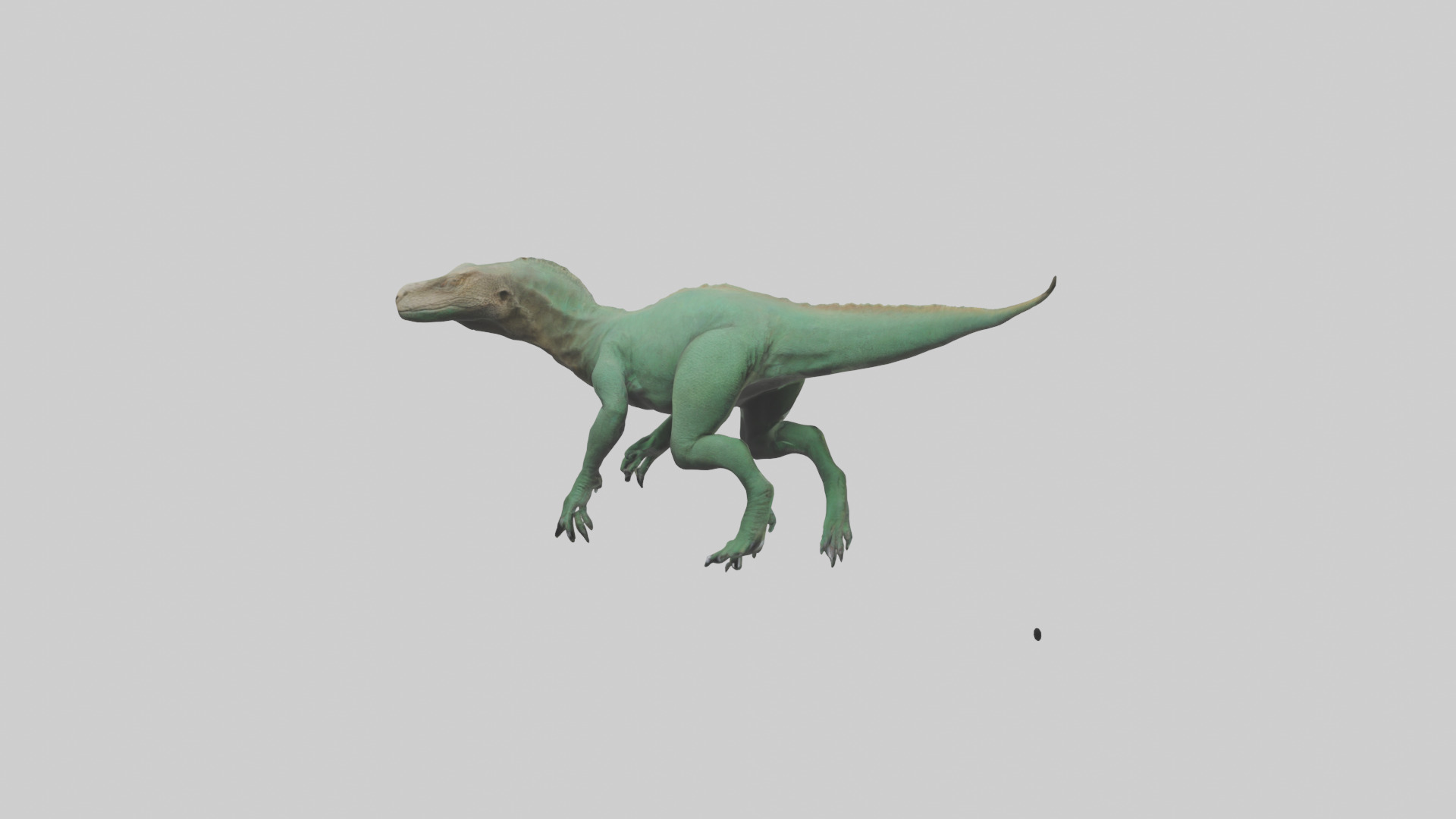 Komodo Dragon climbing model Low-poly 3D model_2