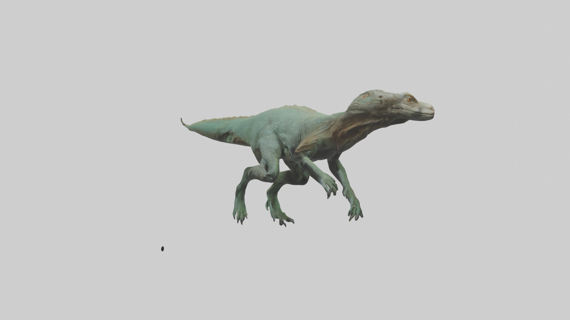 Komodo Dragon climbing model Low-poly 3D model_10