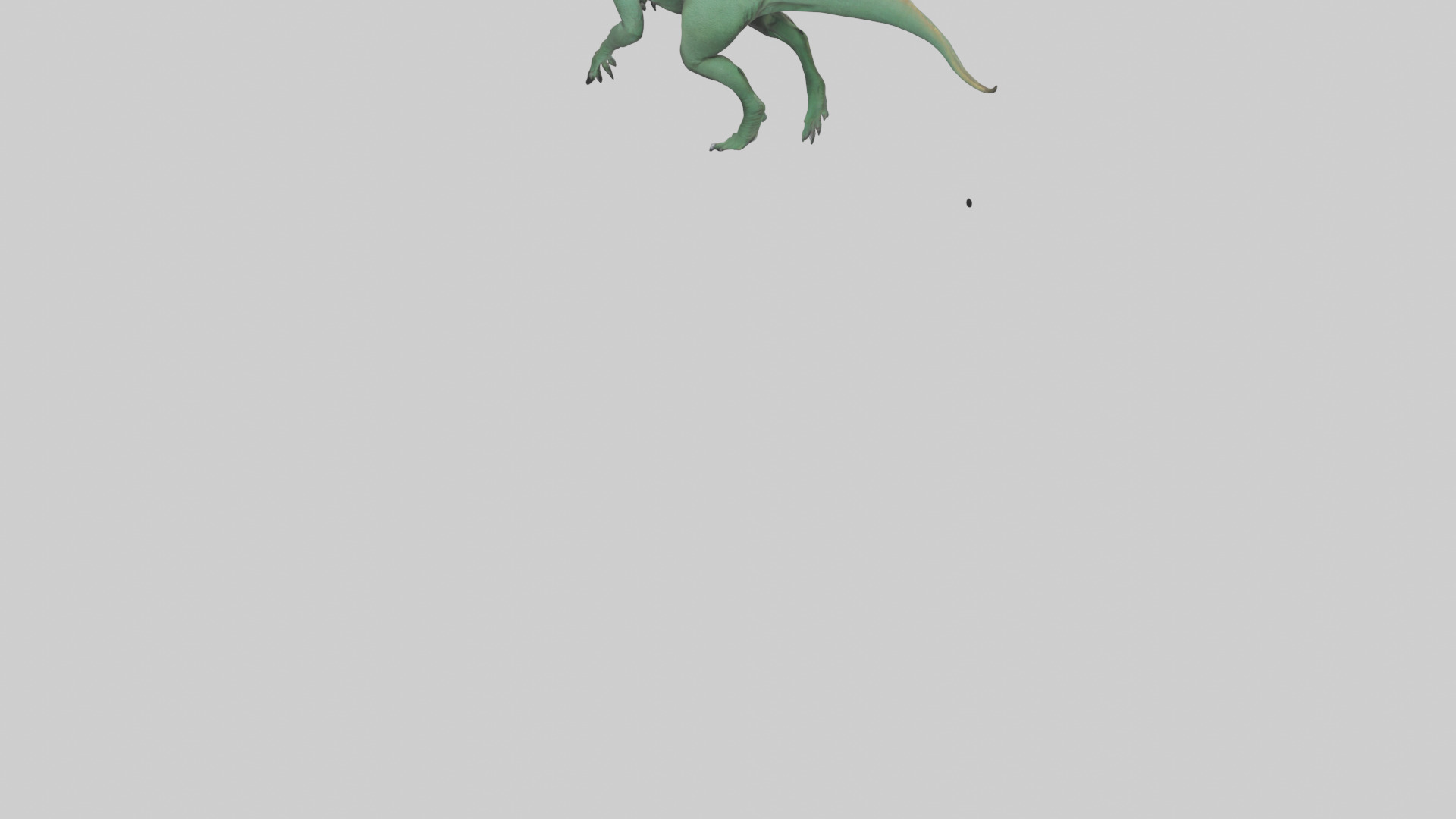 Komodo Dragon climbing model Low-poly 3D model_4