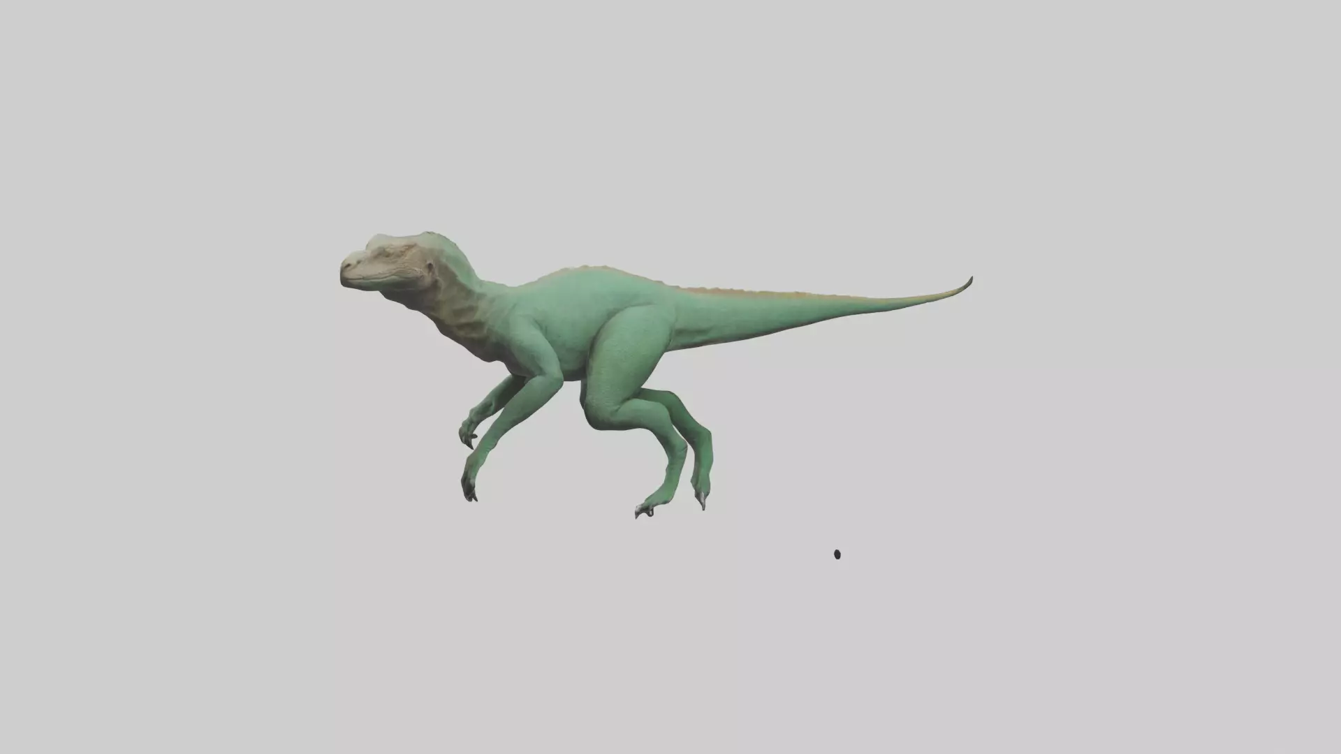 Komodo Dragon climbing model Low-poly 3D model_0