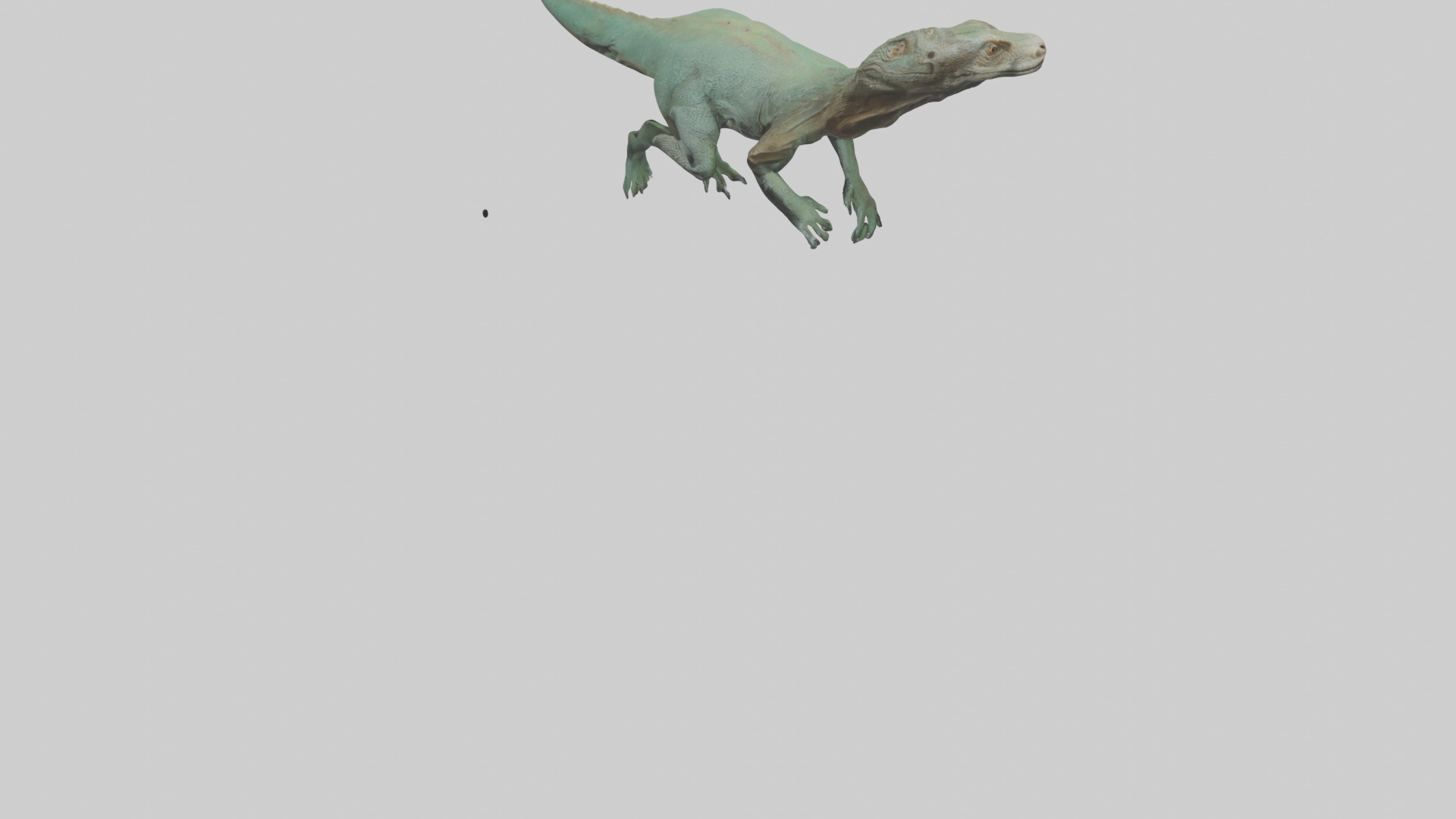 Komodo Dragon climbing model Low-poly 3D model_5