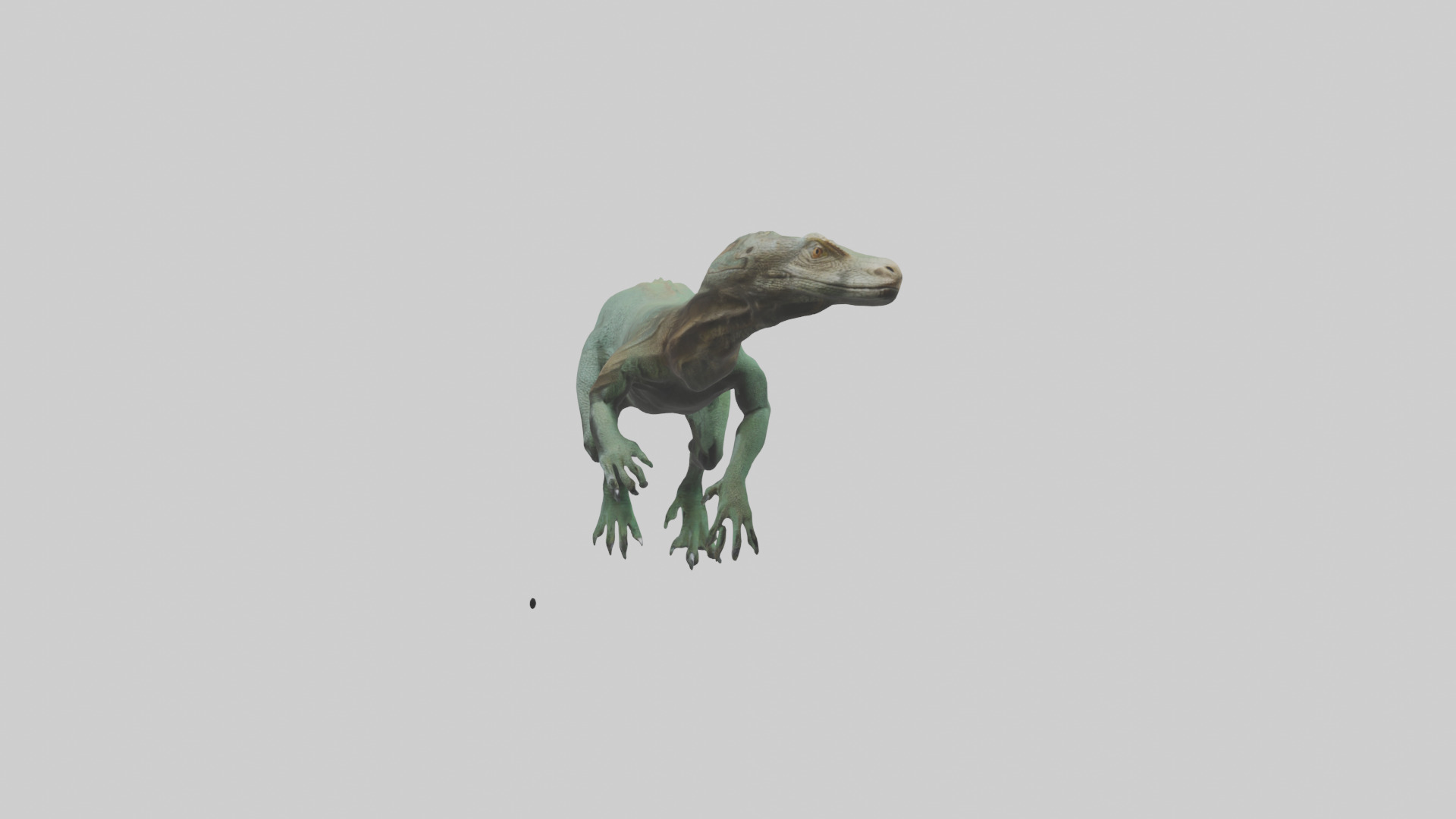 Komodo Dragon climbing model Low-poly 3D model_12