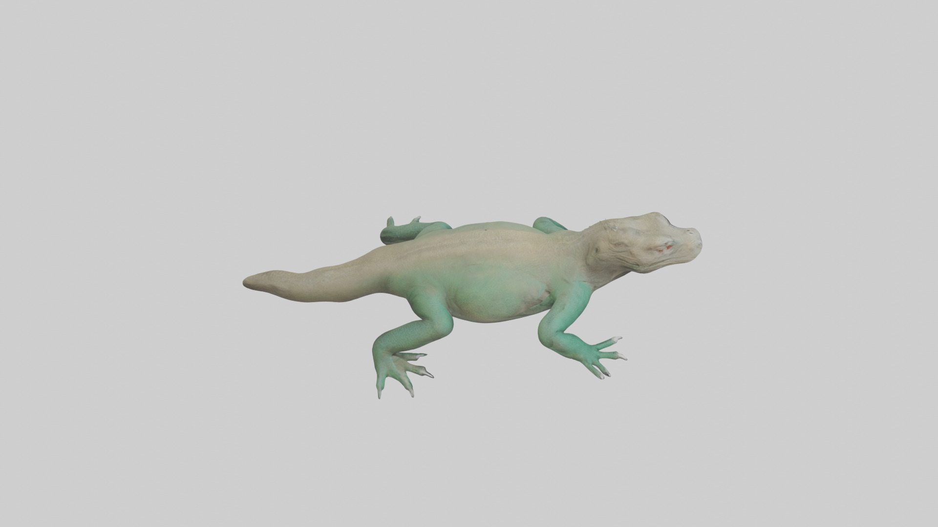 Komodo Dragon resting model Low-poly 3D model_18