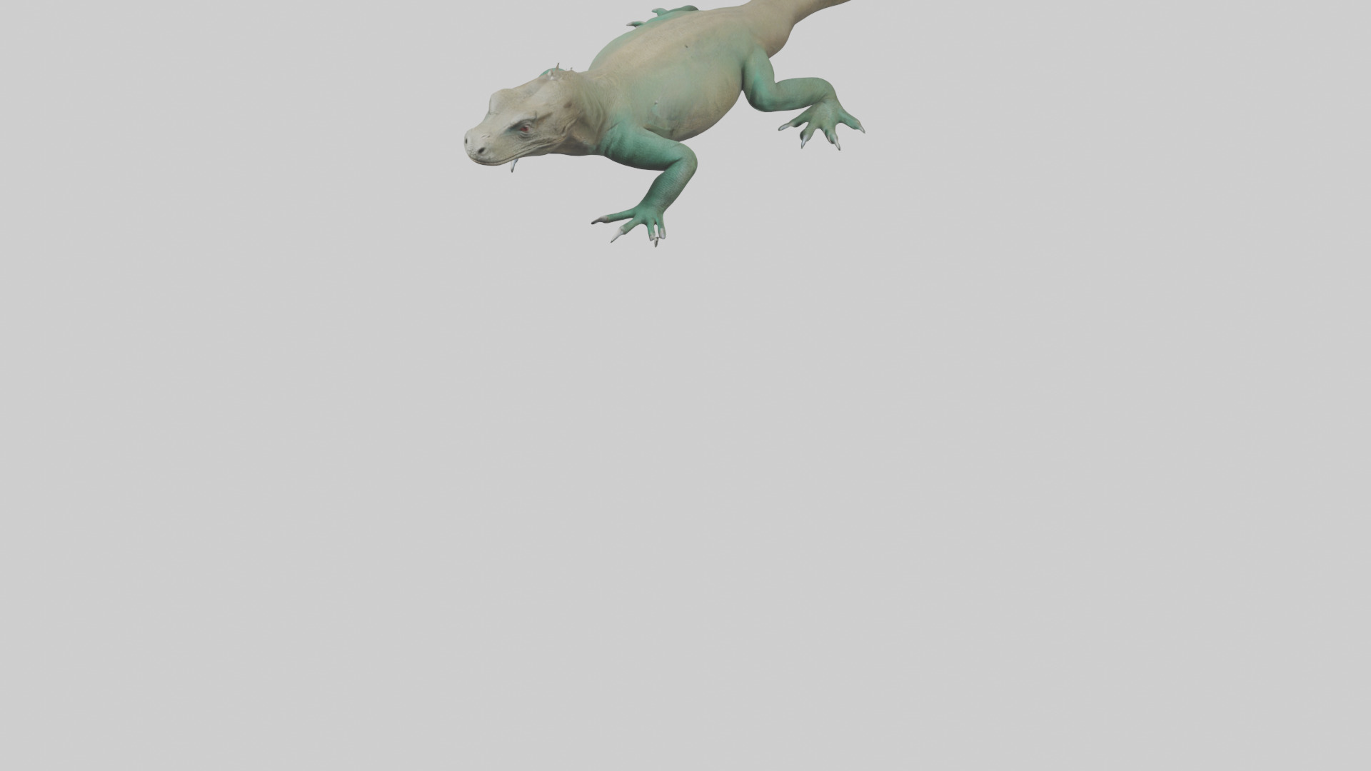 Komodo Dragon resting model Low-poly 3D model_7