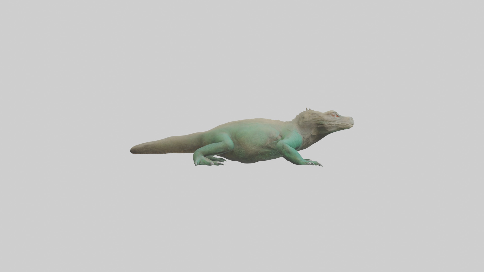 Komodo Dragon resting model Low-poly 3D model_13