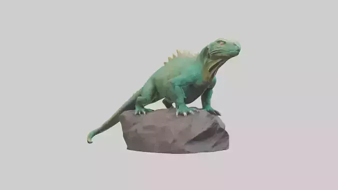 Komodo Dragon statue model