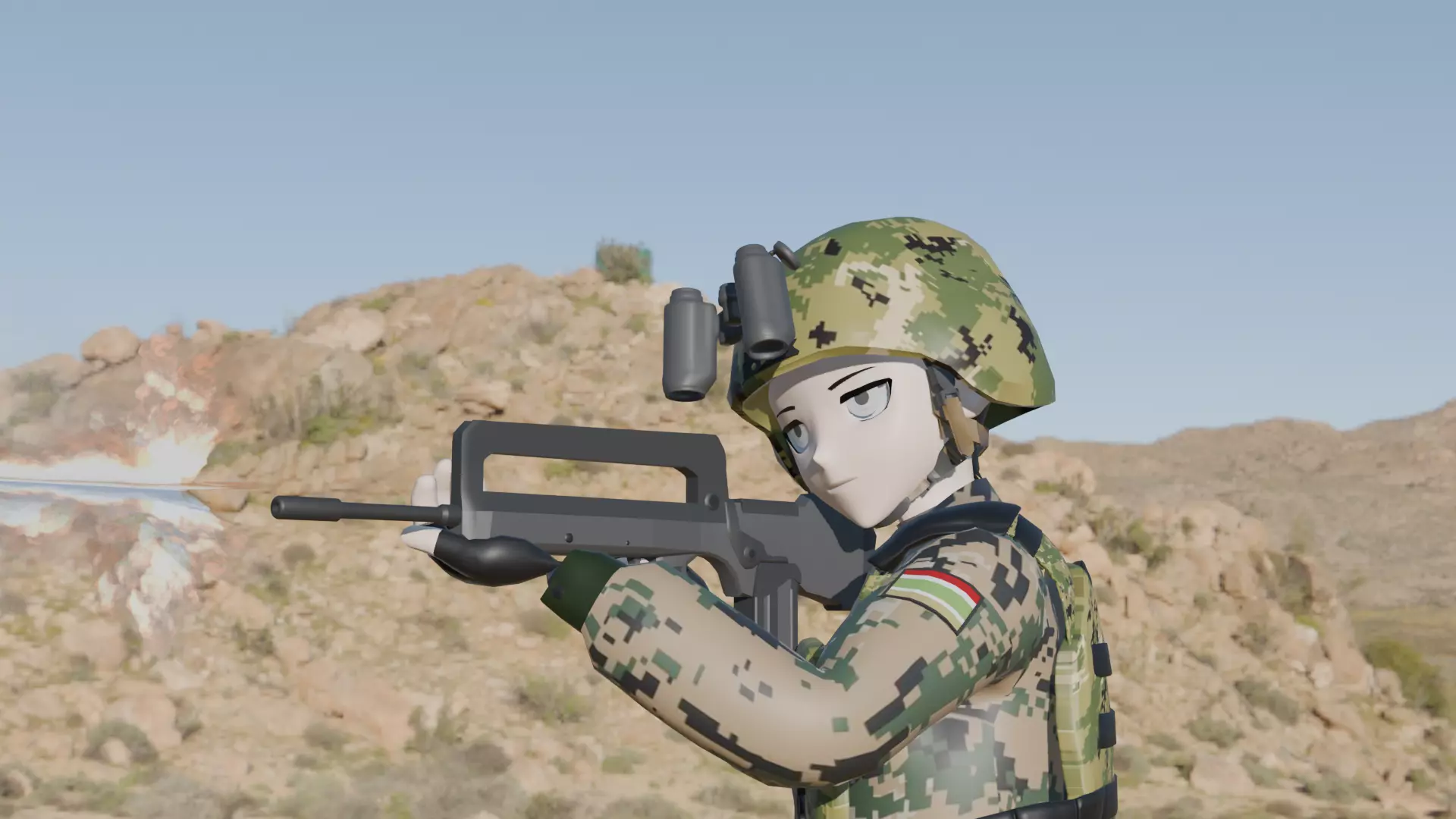 FAMASU Free 3D model