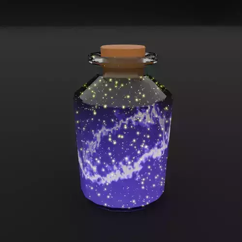 Bottled stardust light 3D model